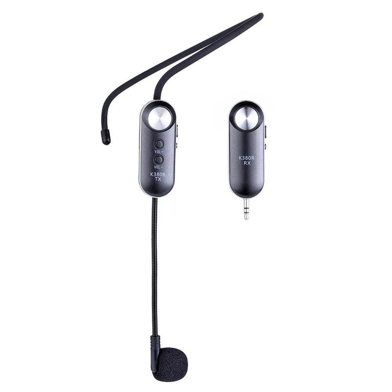 Wireless Headphone Mic - Compact UHF Tech 15m Range