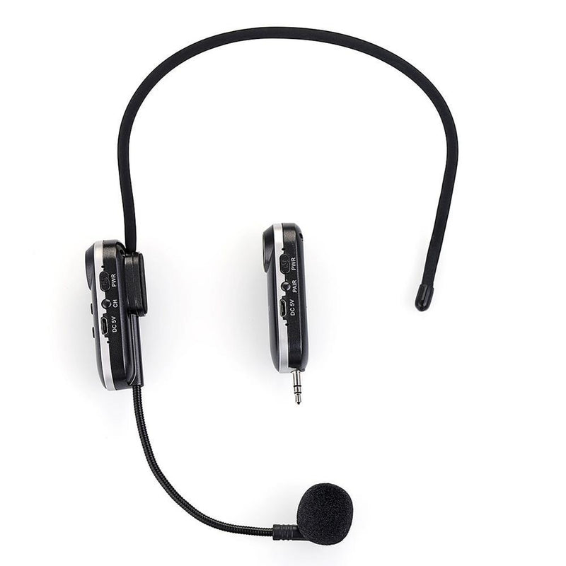 Wireless Headphone Mic - Compact UHF Tech 15m Range