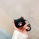 Cat Claw Headphone Case - Silicone Cartoon Cover Pink, White, Black 