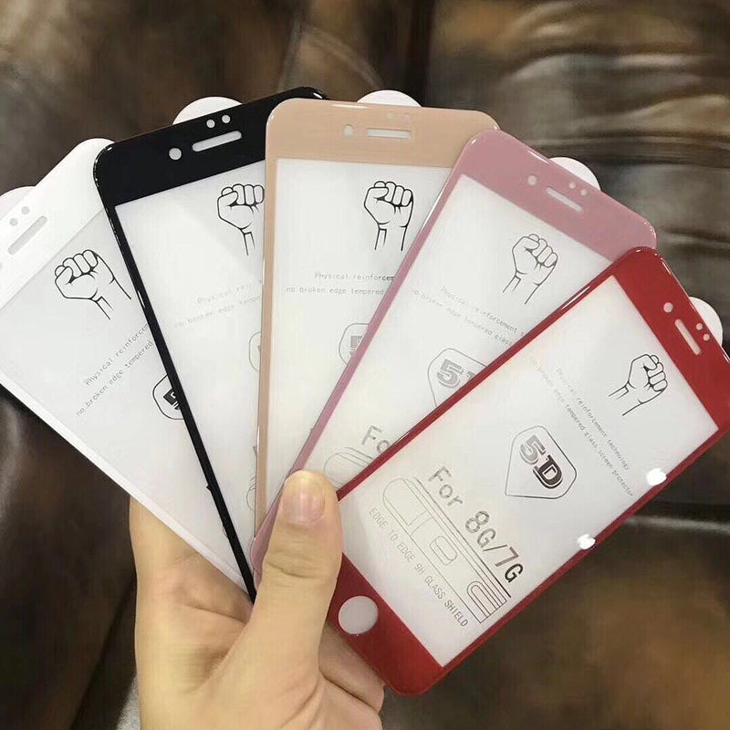 Red powder gold cold carved full screen covered mobile phone tempered