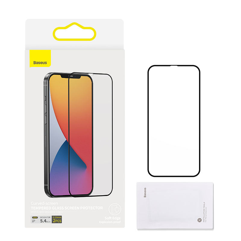 Curved Tempered Film for iPhone 12 Mini - Screen Protector Fits iPhone